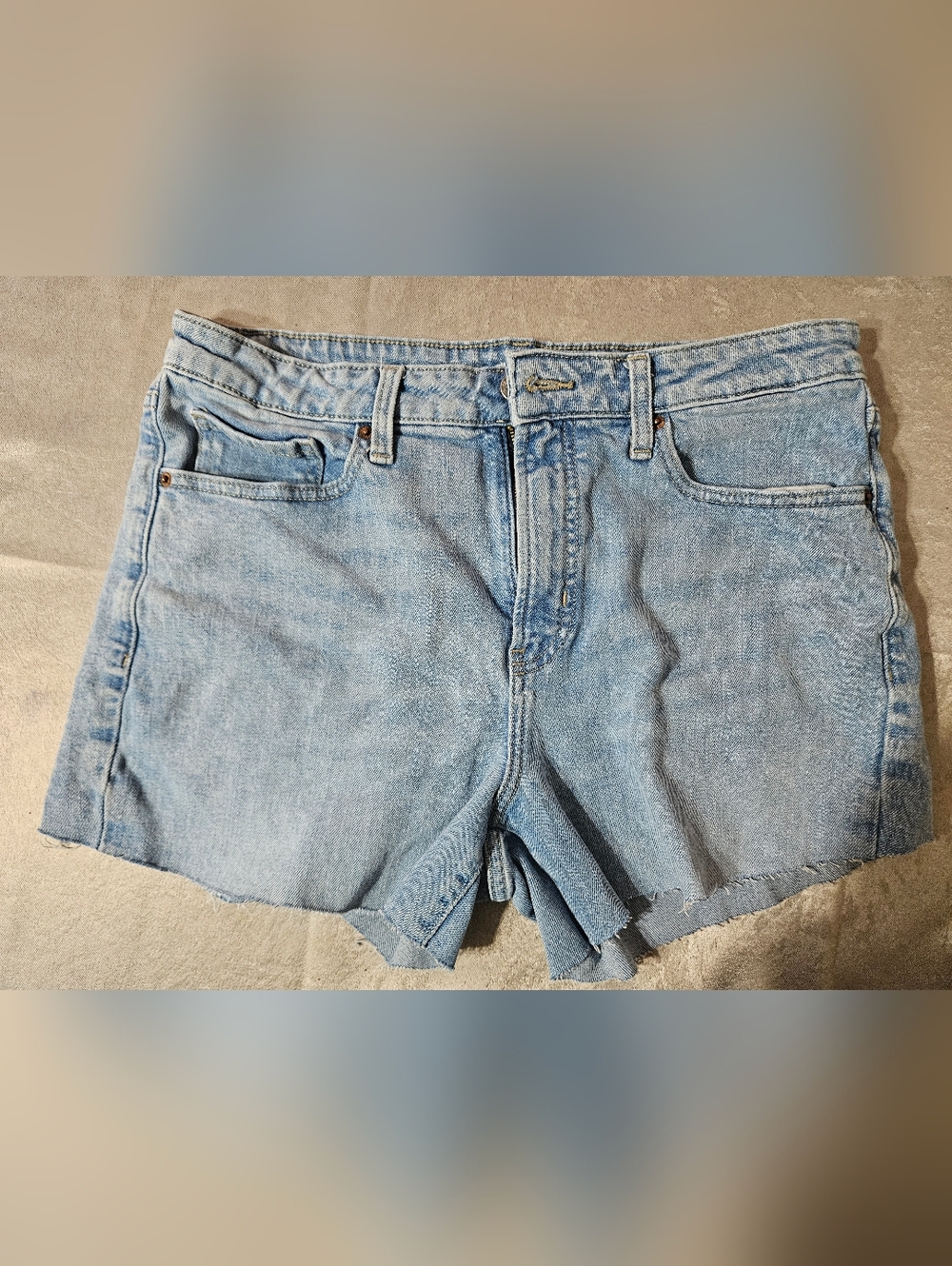 Old Navy OG Straight Cut Off Denim Jean Shorts Size 12